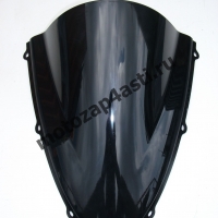 Ветровое стекло ZX6R 05-08, ZX10R 06-07 Дабл бабл Черное