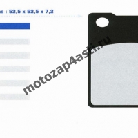 Колодки тормозные ST119 (Nissin 2p-213, EBC FA63)