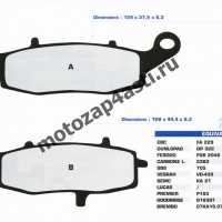 Колодки тормозные ST121 (Nissin 2p-260 EBC FA229)