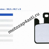 Колодки тормозные ST120 (Nissin 2p-300, EBC FA369)