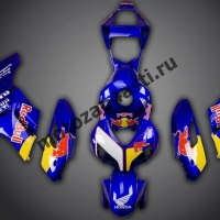 Комплект пластика Honda CBR1000RR 2004-2005 Red-Bull Синий 2.