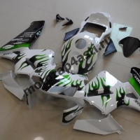 Комплект Мотопластика Honda CBR600RR 03-04 Зеленое пламя.