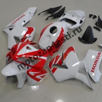 Комплект Мотопластика Honda CBR600RR 05-06 Бело-красный.
