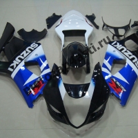 Комплекты пластика Suzuki GSXR1000 03-04 Штатный Бело-Сине-Черный.