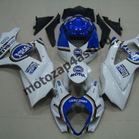 Комплекты пластика Suzuki GSXR1000 07-08 Lucky Strike Бело-Синий.