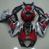 Комплекты пластика Suzuki GSXR1000 07-08 Штатный Серо-Красно-Черный.