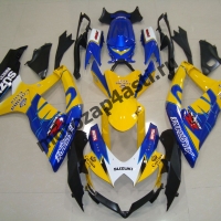 Комплекты пластика Suzuki GSXR600-750 08-09 Corona Extra Желто-сине-черный.