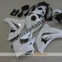 Комплекты пластика Honda CBR1000RR 2008-2011 Бело-Черный-2.