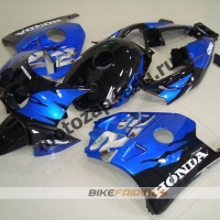 Комплект Мотопластика Honda CBR250 MC22 Черно-Синий-1.