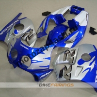 Комплект Мотопластика Honda CBR250 MC22 Сине-Серебристый.
