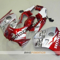 Комплект Мотопластика Honda CBR250 MC22 Красно-Серебристый.