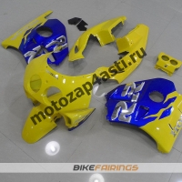 Комплект Мотопластика Honda CBR250 MC22 Сине-Желтый.