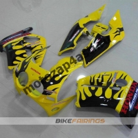 Комплект Мотопластика Honda CBR250 MC19 Желто-Черный-2.