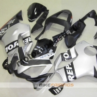 Комплект пластика для мотоцикла Honda CBR600 F4i 01-07 Черно-Серый-2.