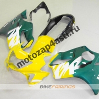 Комплект пластика Honda CBR600F4 98-00 Зелено-Желтый.