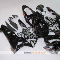 Комплект Мотопластика Honda CBR600RR 03-04 Черное пламя.