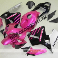Комплект Мотопластика Honda CBR600RR 03-04 Розово-Черный.