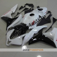 Комплект Мотопластика Honda CBR600rr 07-08 Бело-черный.