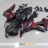 Комплект мотопластика Honda CBR600RR 07-08 Матовый Красно-Черный.
