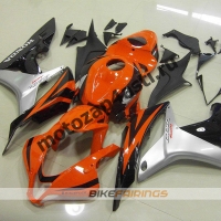 Комплект Мотопластика Honda CBR600RR 07-08 Черно-серо-оранжевый.