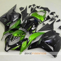Комплект Мотопластика Honda CBR600rr 09-12 Зелено-Черный.