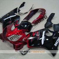 Комплект мотопластика Honda CBR600 F4i 01-07 Сток Красно-Черный-2.