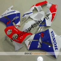 Комплект пластика Honda RVF400 Бело-красно-синий.
