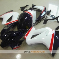 Комплект мотопластика Honda VFR800 02-12  Бело-Синий.