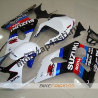 Комплекты пластика Suzuki GSXR1000 00-02 Бело-Красно-Сине-Черный.