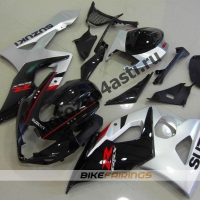 Комплекты пластика Suzuki GSXR1000 05-06 Черно-серебристый.