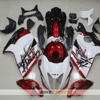Комплекты пластика Suzuki GSXR1300 HAYABUSA 99-07 Бело-Красно-Черный.