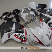 Комплекты пластика Suzuki GSXR1300 HAYABUSA 99-07 Бело-Серый.