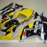 Комплект мотопластика Suzuki GSXR600-750 01-03,GSXR1000 00-02 Черно-желтый-2.