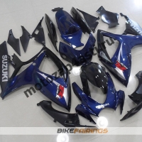 Комплекты пластика Suzuki GSXR600-750 06-07 Сине-Черный-3.