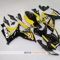 Комплекты пластика Suzuki GSXR600-750 06-07 Желто-Черный.