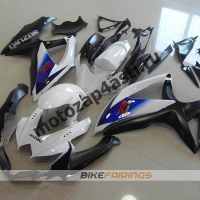 Комплекты пластика Suzuki GSXR600-750 08-09 Черно-белый-1.