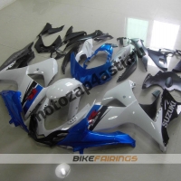 Комплекты пластика Suzuki GSXR600-750 11-13 Бело-черно-синий-2.