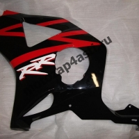 Боковинка Honda CBR954rr 02-03 левая Цвет: Черно-Красный