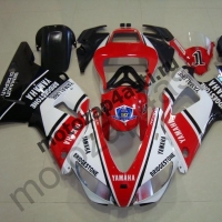 Комплект Мотопластика Yamaha R1 98-99 Бело-черно-красный