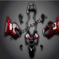 Комплект мотопластика Honda CBR600 F4i 01-07 Черный гл. с огнем