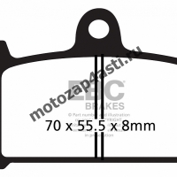 Колодки тормозные ST112 (Nissin 2p-208 EBC FA145)