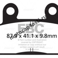 Колодки тормозные ST116 (Nissin 2p-220 EBC FA124)