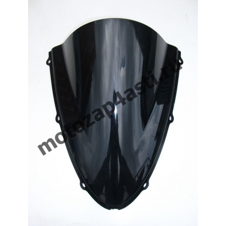 Ветровое стекло ZX6R 05-08, ZX10R 06-07 Дабл бабл Черное