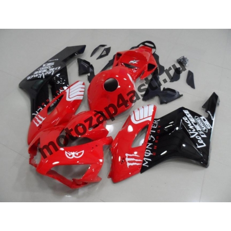 Комплект пластика Honda CBR1000RR 2004-2005 Красно-Черный-3. Комплект пластика Honda CBR1000RR 2004-2005 Красно-Черный-3.