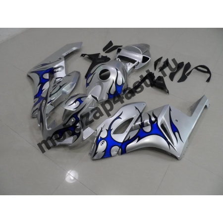Комплект пластика Honda CBR1000RR 2004-2005 Серый с синим огнем.