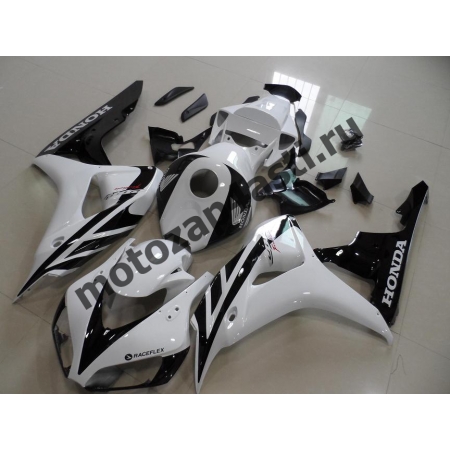 Комплект пластика Honda CBR1000RR 2006-2007 Бело-Черный-1.