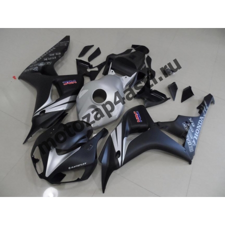 Комплект мотопластика Honda CBR1000RR 2006-2007 Серо-черный.