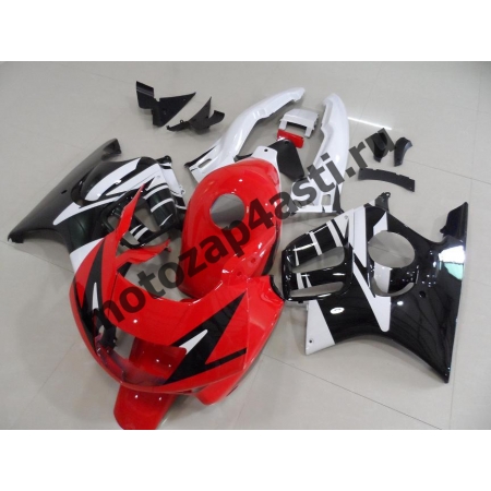 Комплект мотопластика Honda CBR600F3 95-98 Красно-Бело-Черный.