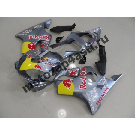 Комплект пластика для мотоцикла Honda CBR600 F4i 01-07 Redbull Серебро.