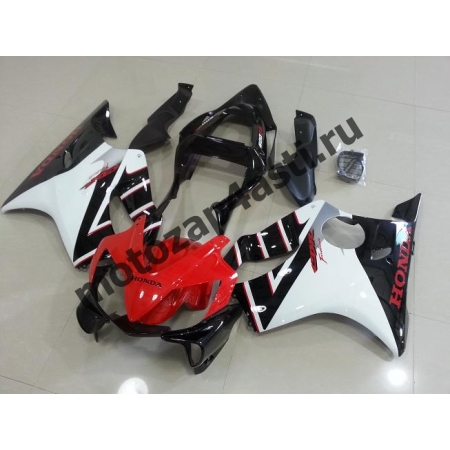 Комплект мотопластика Honda CBR600 F4i 01-07 Бело-красно-Черный-1.